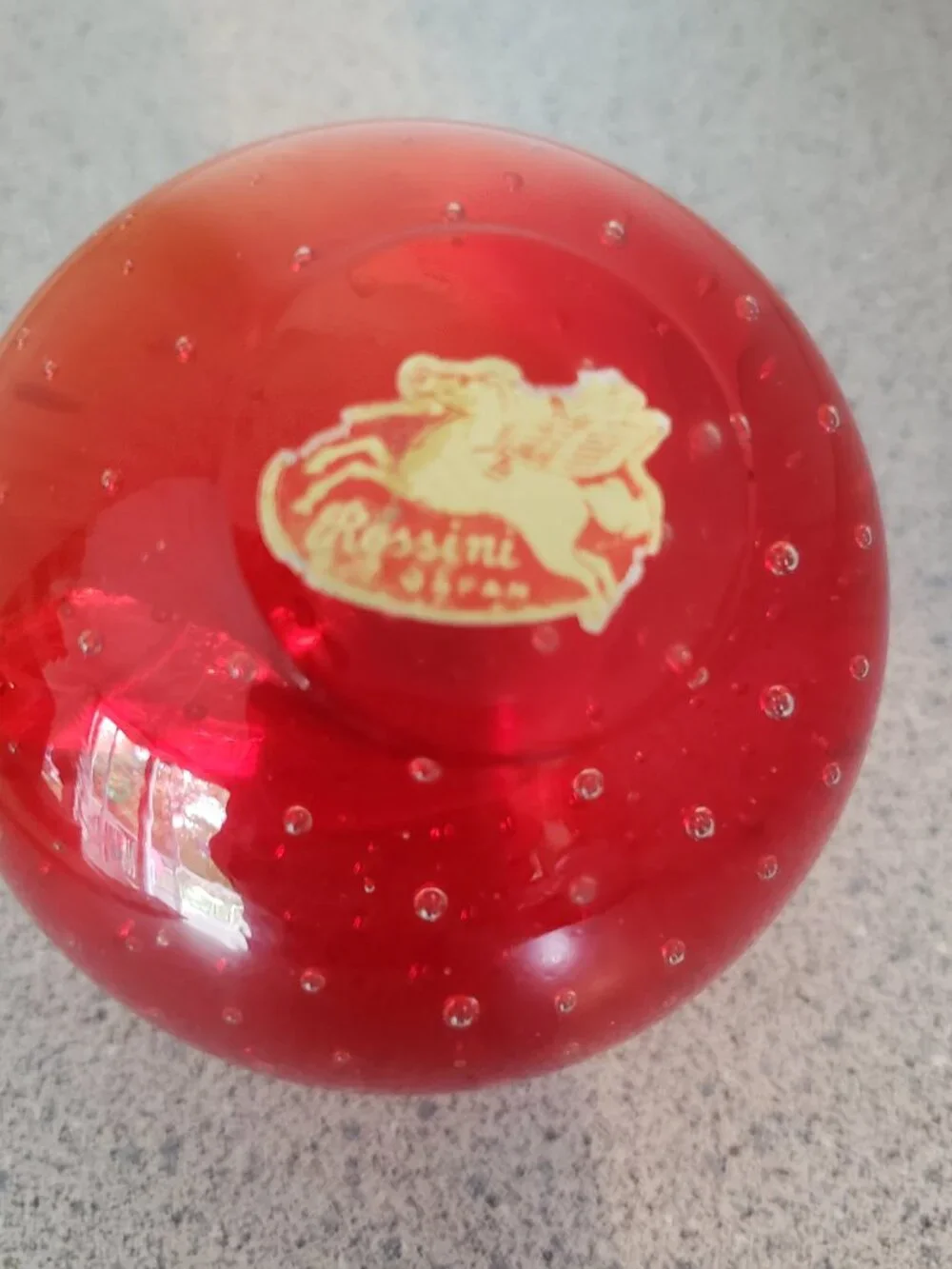 Vintage Rossini Art Glass Paperweight